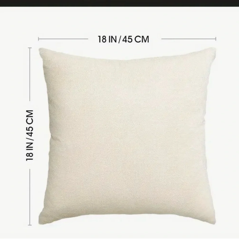 Decorative Lenin Burlap Farm House Striped 18” x 18” Toss Pillow Cover 🌿🆕🌿
